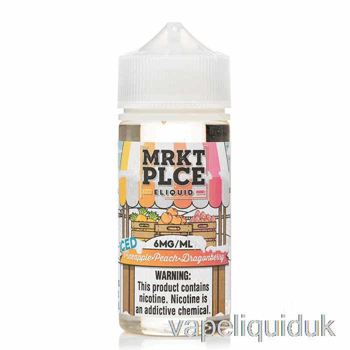 Ice Pineapple Peach Dragonberry - MRKT PLCE - 100mL 3mg Vape Juice